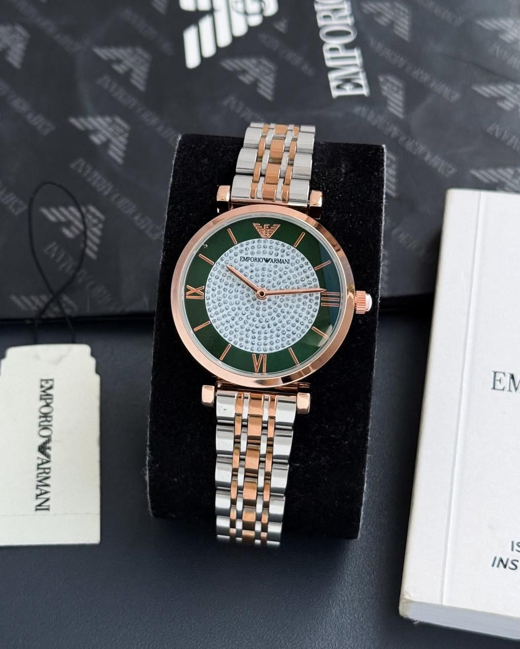 Emporio Armani Gianni T-Bar Women's Analog Watch, model AR1926.