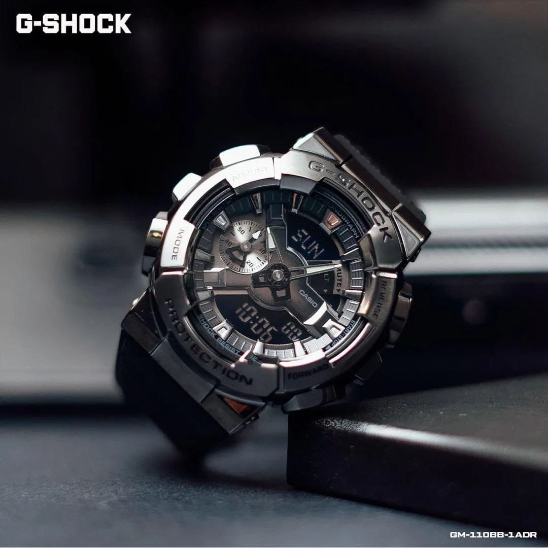 G-Shock GM110 With A Silver Metal Dial