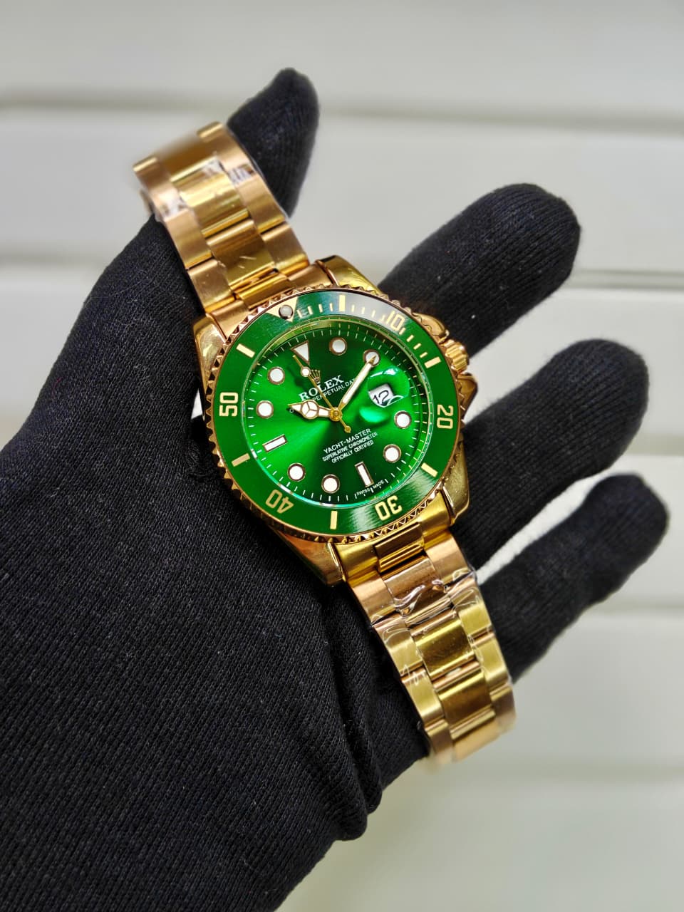 Rolex Submariner Golden with Green Dial
