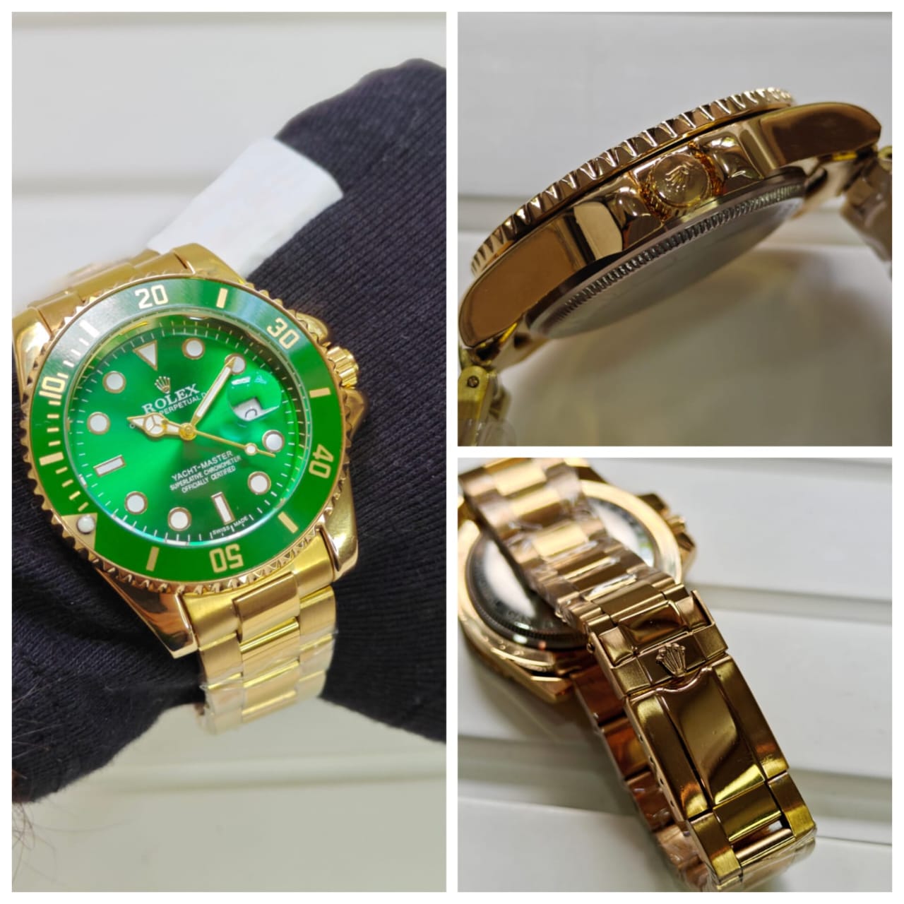 Rolex Submariner Golden with Green Dial