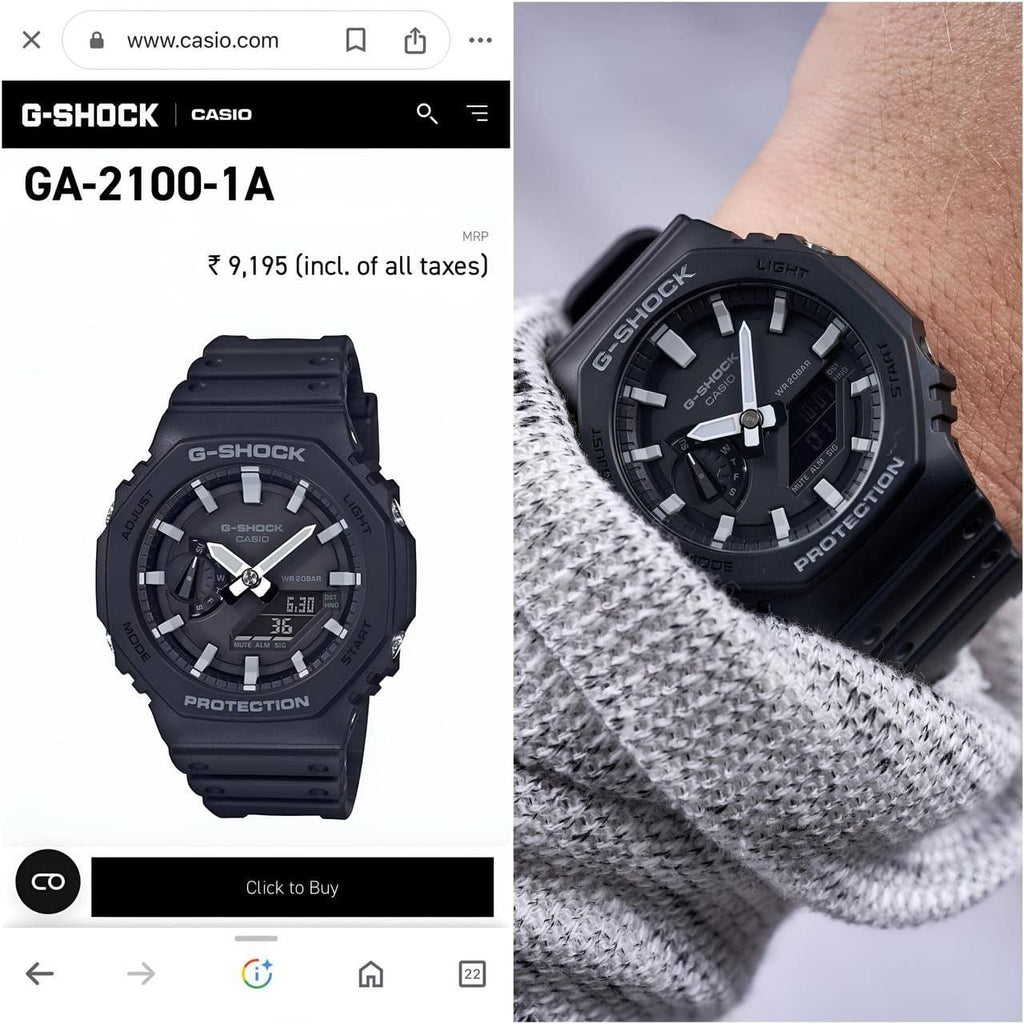 G-Shock GA2100 With All Functions Working