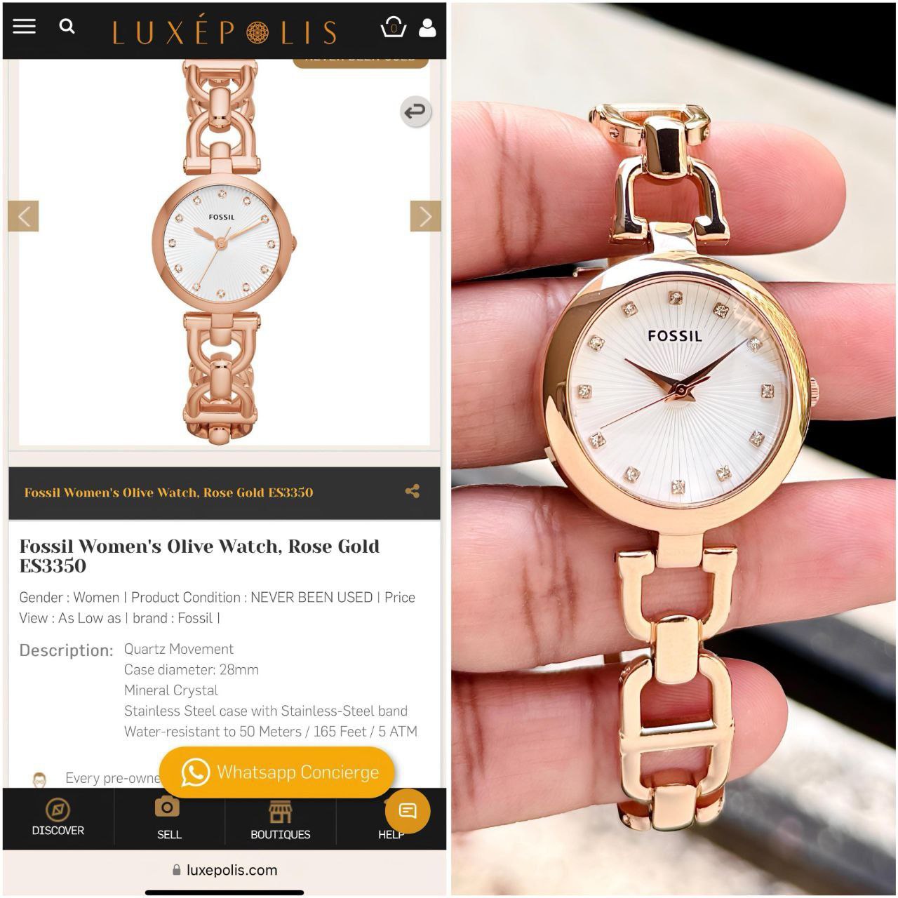 Fossil Women's Rose brown tt Collection