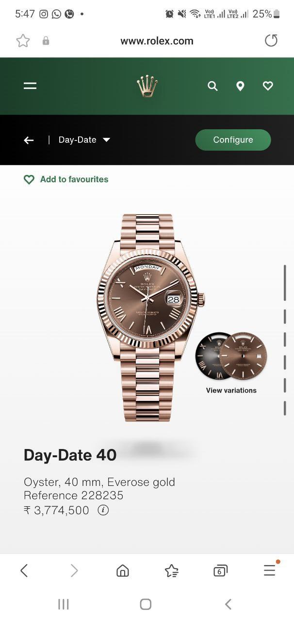 Rolex Day Date 40 Chocolate Dial