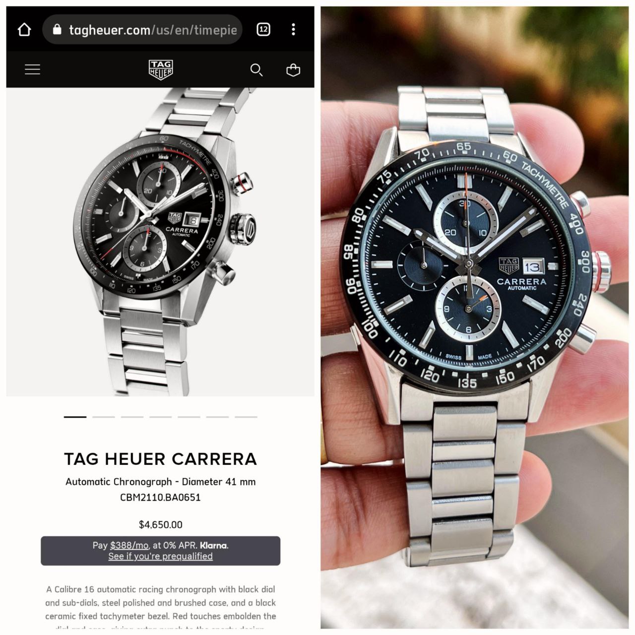 TAG Heuer Carrera Chronograph